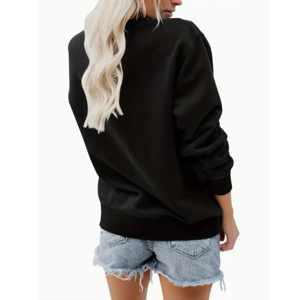 Christmas Tree Print Sweatshirt Casual Long Sleeve Crew Neck Sweatshirt Loose Hoodie Soft Designer Streetwear for Female