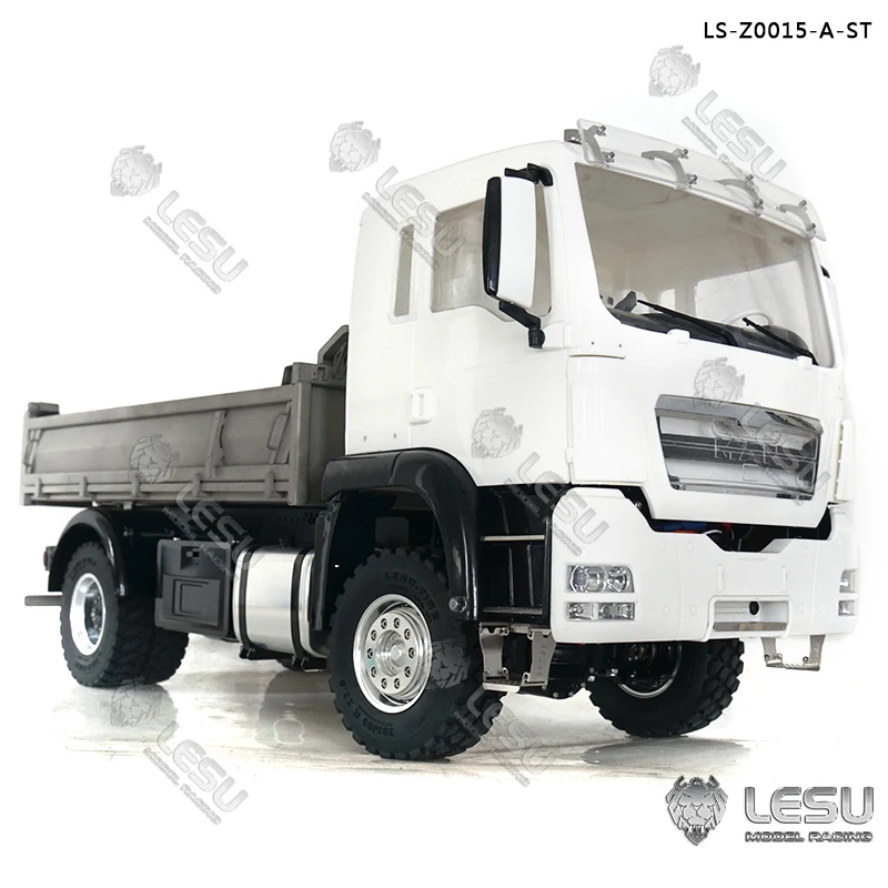 

4*4 LESU 1/14 TGS RC Dumper Truck Metal Chassis Construction Tipper Model Toy With Light Sound Motor ESC TH16798