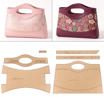 Primo Modello di Carta per Quilting Fai-da-Te, Stampo in Carta Kraft per Disegno e Taglio a Mano, per Cucito e Creazione di Borse alla Moda/Eleganti