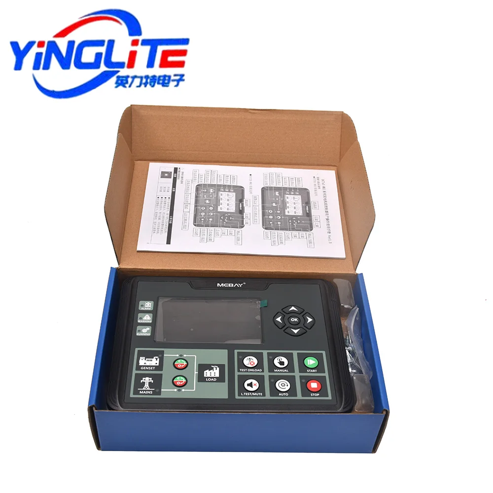 Mebay LCD 자동 시작 제어판 발전기 컨트롤러 DC70D DC72D DC70DR DC72DR MK2 디젤 발전기 예비 부품