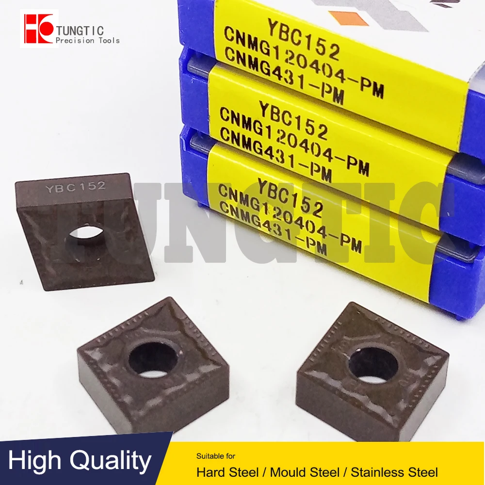 

CNMG120404-PM YBC152 Milling Cutter CNC Tools Insert Lathe Machining Tools Lathe Cutting Tool Metal Turning Tools CNMG 120404