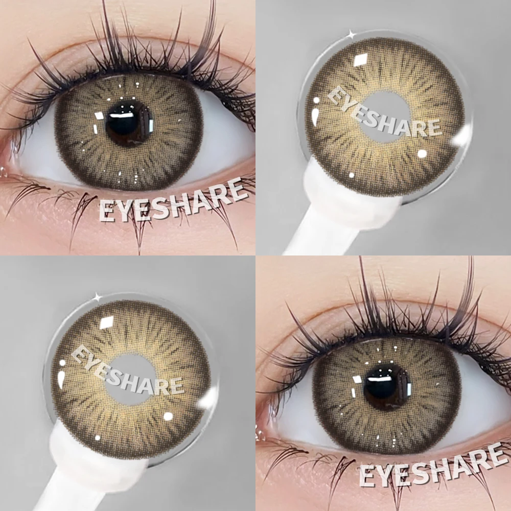 EYESHARE Brown Color Contact Lenses - Natural & Vibrant, Yearly Wear