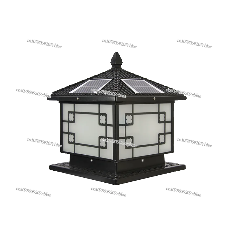

Solar Pillar Lamp Outdoor Waterproof Courtyard Villa Door Pillar Lamp Dual-Use Outdoor Wall Pillar Lamp Power-on