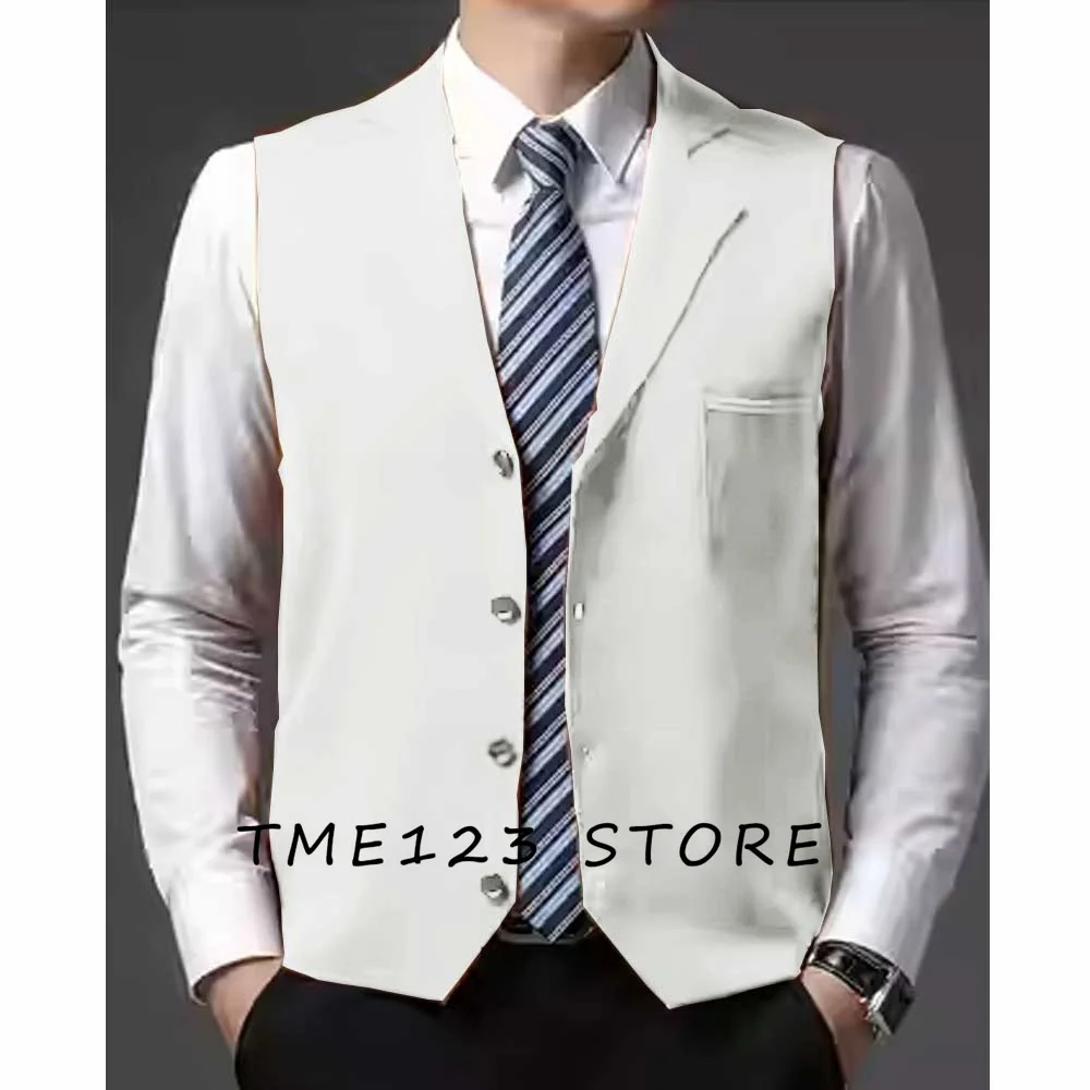 Men's Serge Casual Vest Suit Male Elegant Man Vest Vests for Women Steampunk Wang Formal Man Ambo Gothic Chaleco  Suits Fan