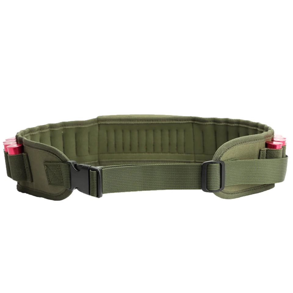 Tourbon accessoires de chasse fusils de chasse calibre 12/16/20 coquilles de munitions cartouche de bandolier support de ceinture en Nylon 20 cartouches 35.5 ''-44.5''  18