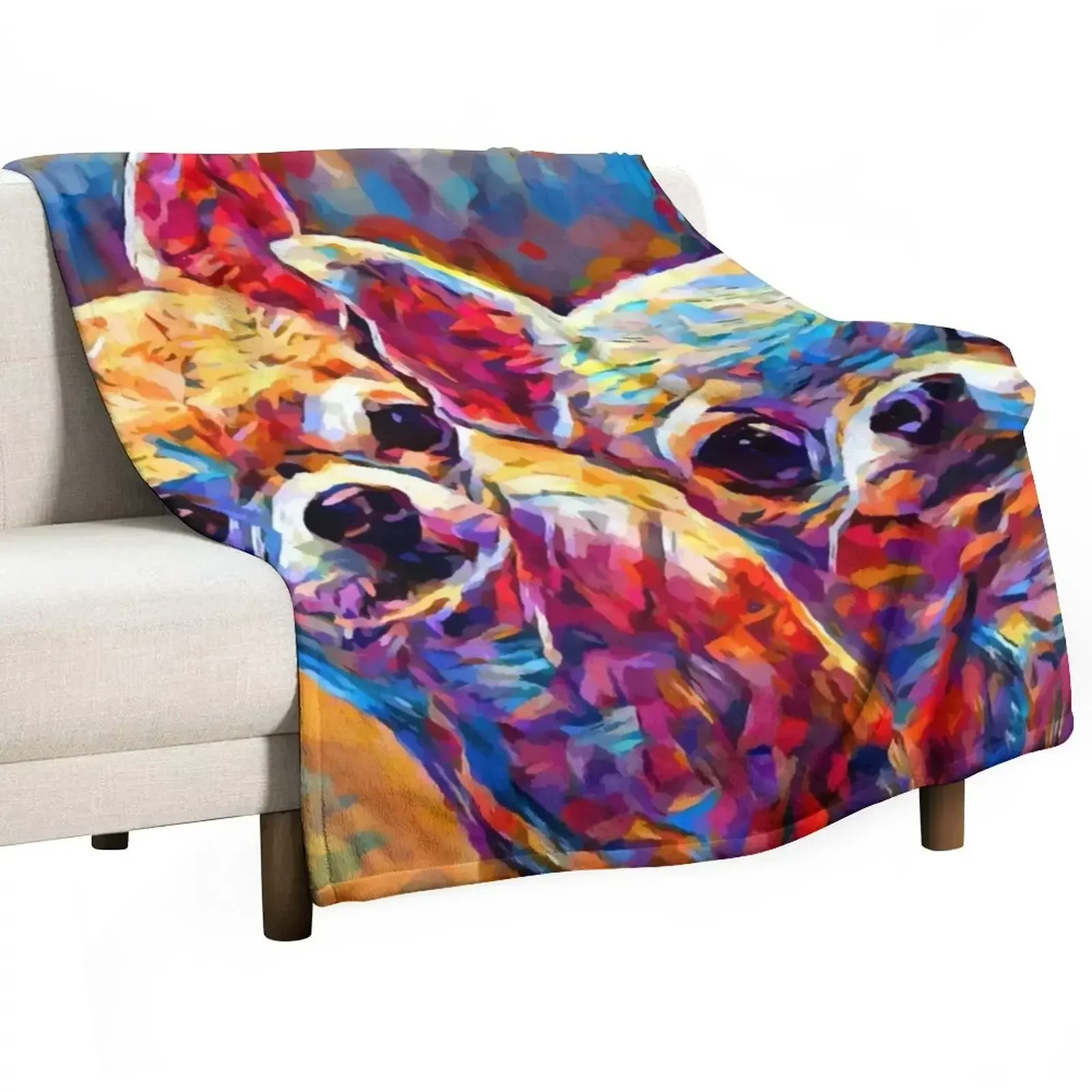 

Chihuahua Bros Throw Blanket Weighted Picnic Luxury Designer Blankets