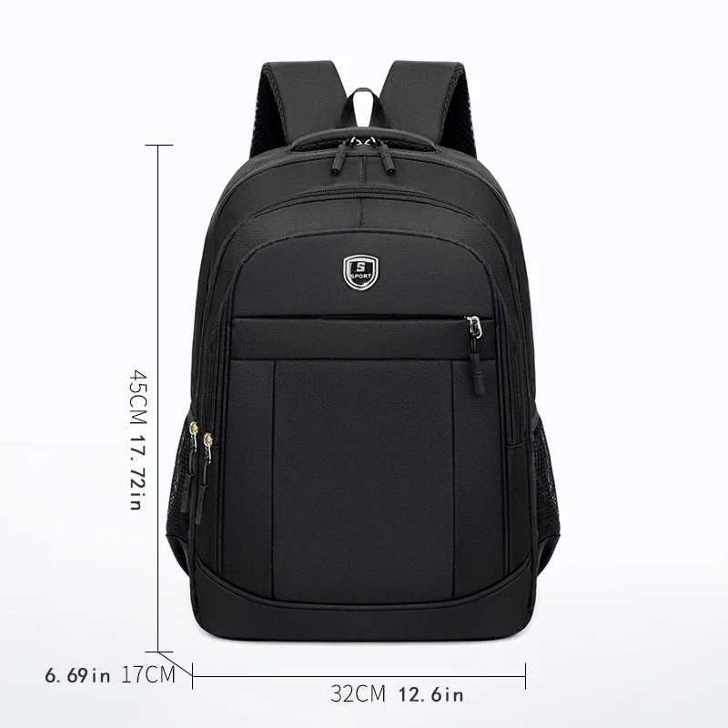 Men's backpack - large capacity, adjustable shoulder strap, zipper closure, ideal for school, travel, and daily use