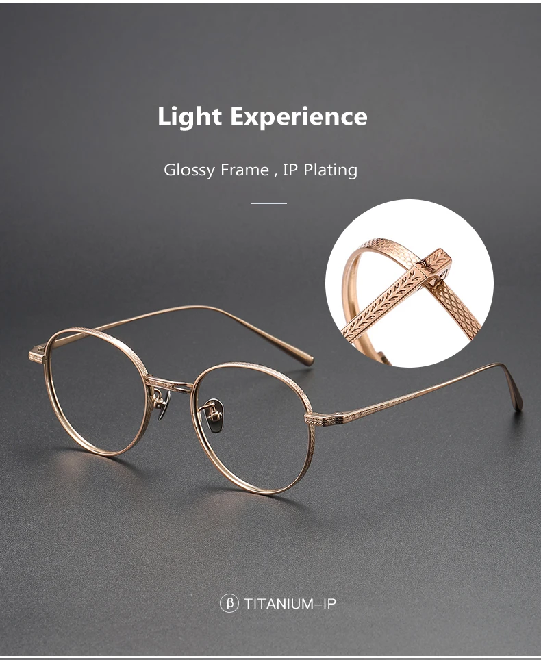 Oveliness Unisex Full Rim Round Titanium Eyeglasses - Color Options