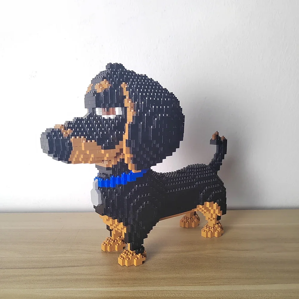 Dalmatian & Dachshund 3D Micro Mini Building Block Set - Perfect for Pet Lovers, Home Decor, & Educational Play