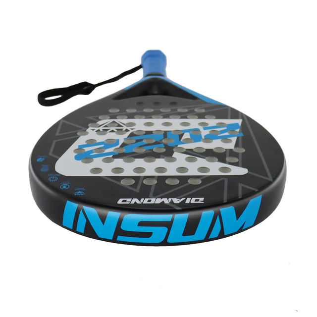 INSUM Padel Racket 2022 Carbon Fiber Soft EVA Surface High Balance Diamond Shape Sports Racket for Advanced Players Paddle 3