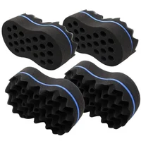 Curly Hair Styling Sponge Brush Double Sided  Sponge Brushes Multi-holes Side Braid Twist Hair Curl Wave hair brush for Afico 1