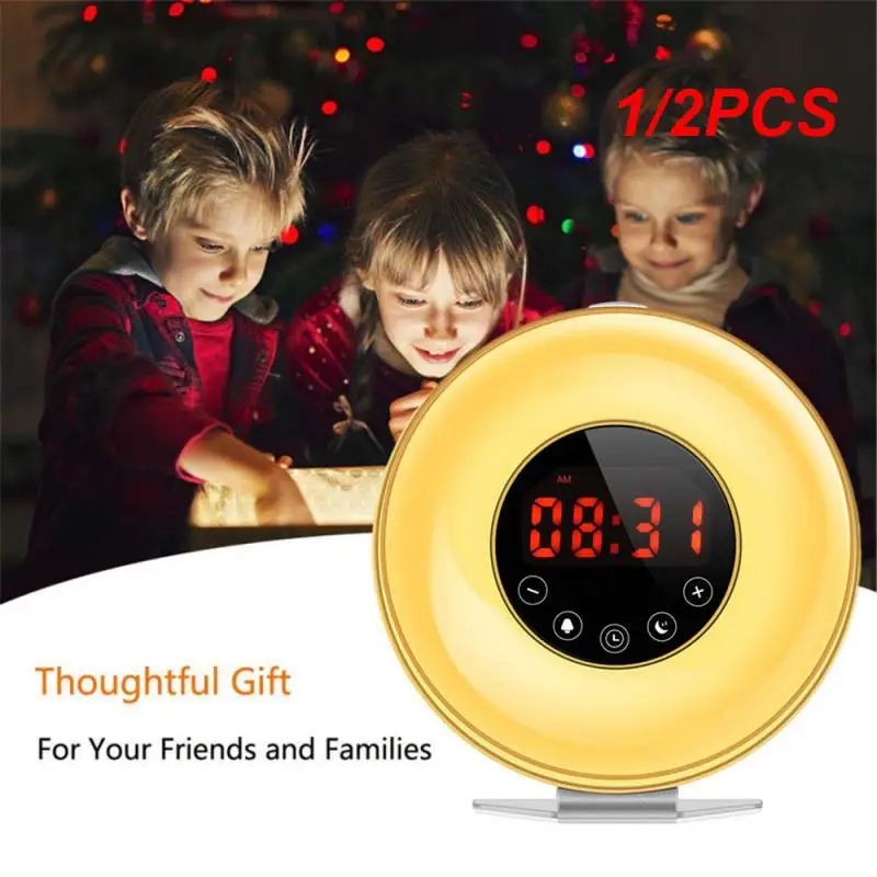 1/2 Pz Sveglia Naturale Sveglia Sonno Intimo Radio Fm Simulare Alba Sleep Aid Sveglia Luce Musicale Sonica