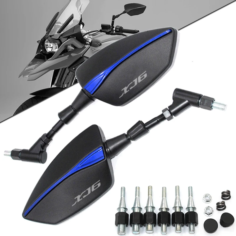 

Зеркала заднего вида с логотипом XJ6 для мотоцикла YAMAHA XJ6 2009-2015 2014 2013 CNC, алюминиевые зеркала заднего вида