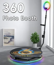 360 Photo Booth Automatic Video Turntable Photobooth for Wedding Party Events 360 Rotating Platform Selfie Booth 60-115cm