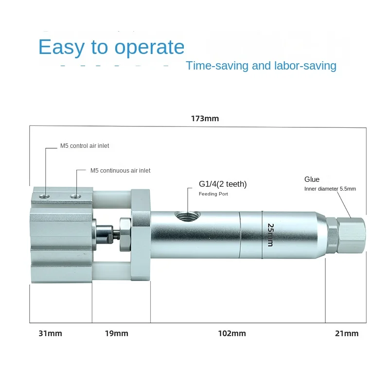

High viscosity yellow glue epoxy glue dispensing equipment dispensing valve High flow silicone dispensing valve