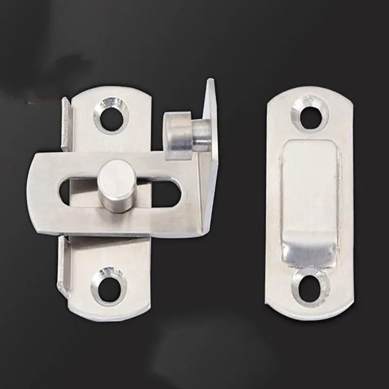90 Degree Door Buckle Stainless Steel Lock Sliding Door Right Angle Buckle And Window Bathroom Bending Latch door latch