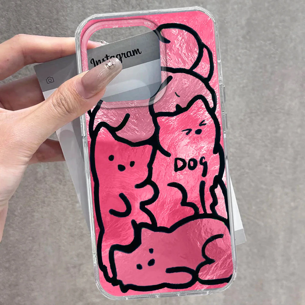 Puppy Blue Vortex Pattern Shockproof Phone Case with Bumper Back