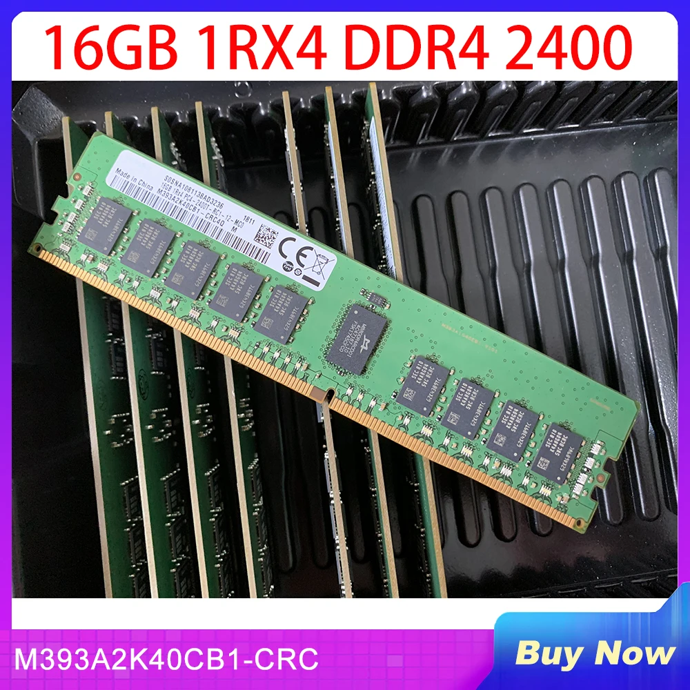 

1 PCS For Samsung Server Memory 16GB 1RX4 DDR4 2400 PC4-2400T ECC REG M393A2K40CB1-CRC