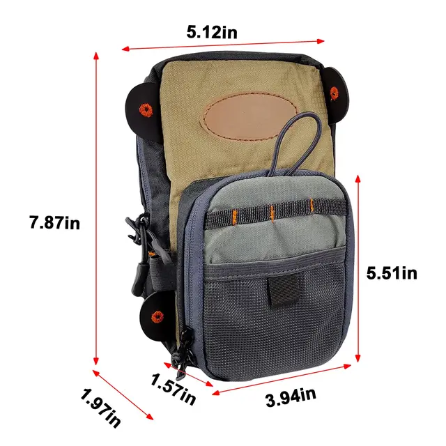 Fly Fishing Chest Pack Tactical Fanny Pack,Small Fishing Tackle
