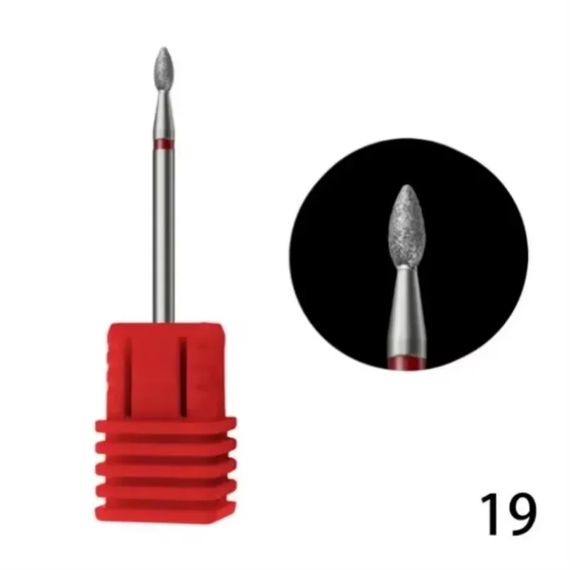 Description Picture 6 of item1Pcs/lot Flame Nail Drill Bits Diamond Milling Cutter for Manicure Drill Bits for Russian Manicure Nails Cuticle Remove Tools