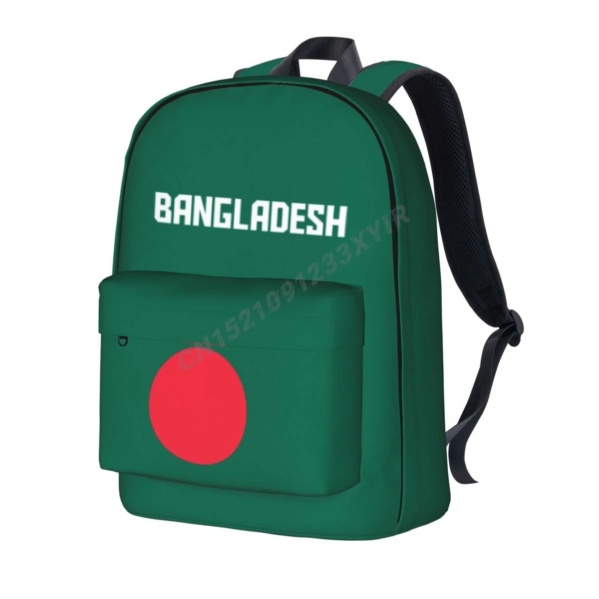 UnisexBackpackBangladeshFlagStitchSchoolbagMessengerBagCase