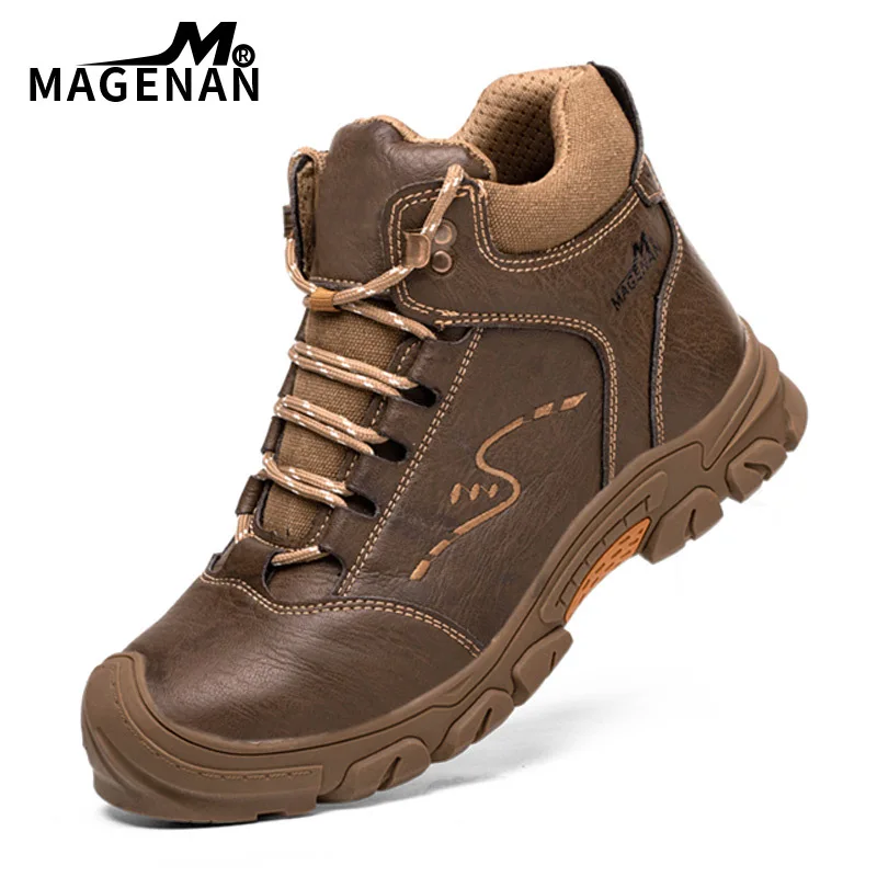 

Steel Toe Safety Shoe For Men Hiking Shoes Soft Bottom Military Boots Anti-Piercing Boots Climbing Trekking Winter Male Sneakers