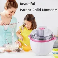 Ice Cream Maker,IL Mini Electric DIY Frozen Fruit Freezer Smoothie Blender Portable Automatic Ice Cream Machine Home Kitchen 2