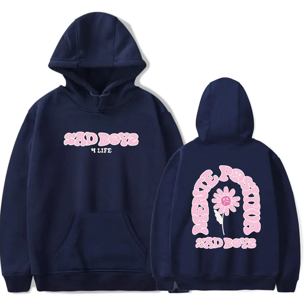 Fashion Junior H Merch $AD Boyz Flower Vintage 90s Hoodie Men Women Hooded Tops Harajuku Hip-hop Spring Autumn Sweatshirt