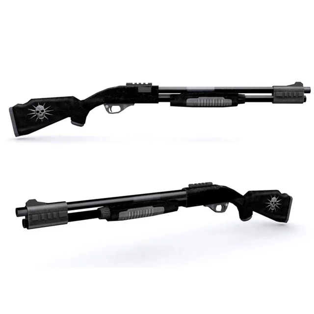 3D Paper Model Violence Shotgun M870 1: 1 Handmade DIY Can Not Launch Toy 1