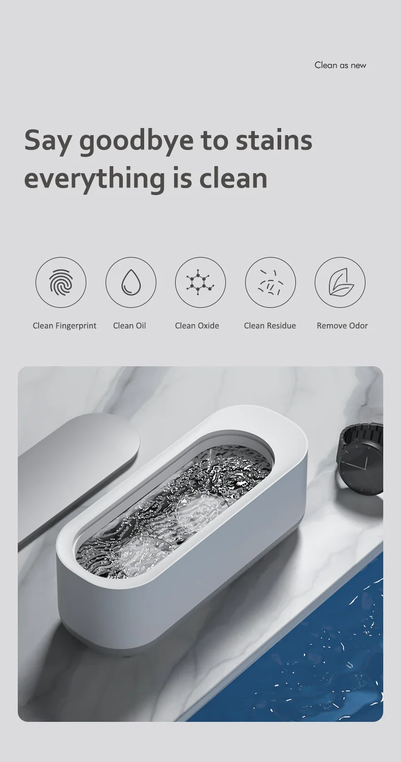 Description Picture 4 of itemNew Ultrasonic Cleaning Machine High Frequency Vibration USB Ultrasonic Cleanser Wash Cleaner Watch Jewelry Glasses Cleaner