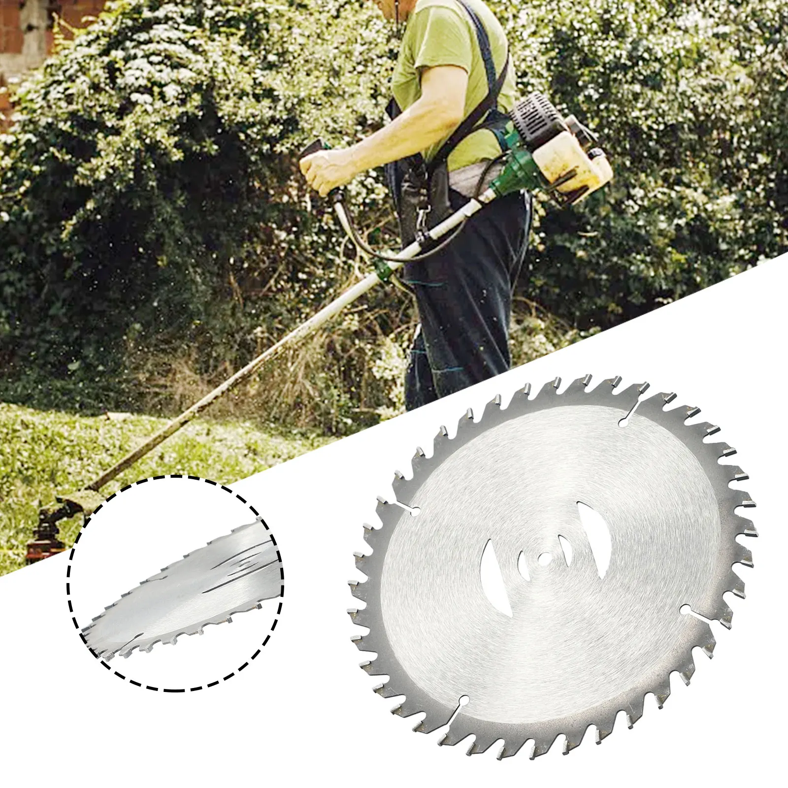 Forestry Wasteland Reclamation Saw Blade Grass Trimmer Blade 40T 40Teeth Corrosion-resistant Steel Wear-resistant