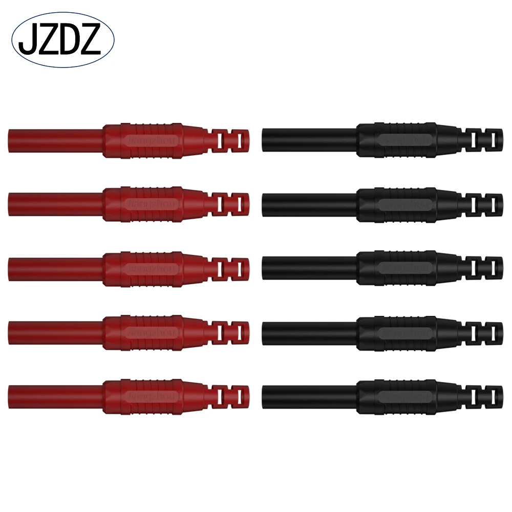 

JZDZ 10pcs 4mm Banana Plug Female Socket Copper Extension Cord Connector DIY Electrical Connector J.10051