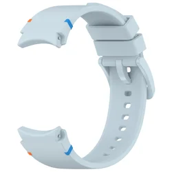 Premium Silicone Sport Strap for Smartwatches - Versatile and Durable Fitness Band (Light Blue B)