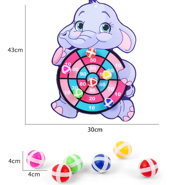 Montessori Dart Board Target Sports Game Toys For Children 4 To 6 Years Old Outdoor Toy Child Indoor Girls Sticky Ball Boys Gift 5