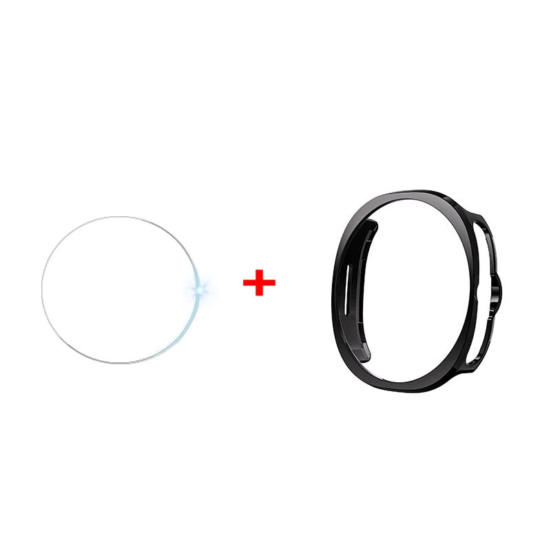 Enhanced Protective Glass+PC Case for Samsung Galaxy Watch - Hollow Hard Design