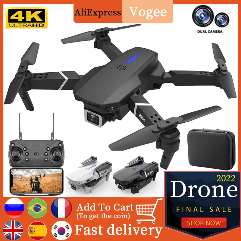 Новинка 2022 профессиональный мини-Дрон 4K HD широкоугольная камера 1080P Wi-Fi FPV Дрон с