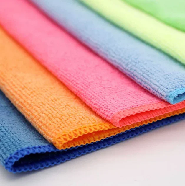 5PCSColorful Microfiber Car Cleaning Towel Super Absorbent Soft Multifunctional Cleaning Tool Household Dishcloth Accessories