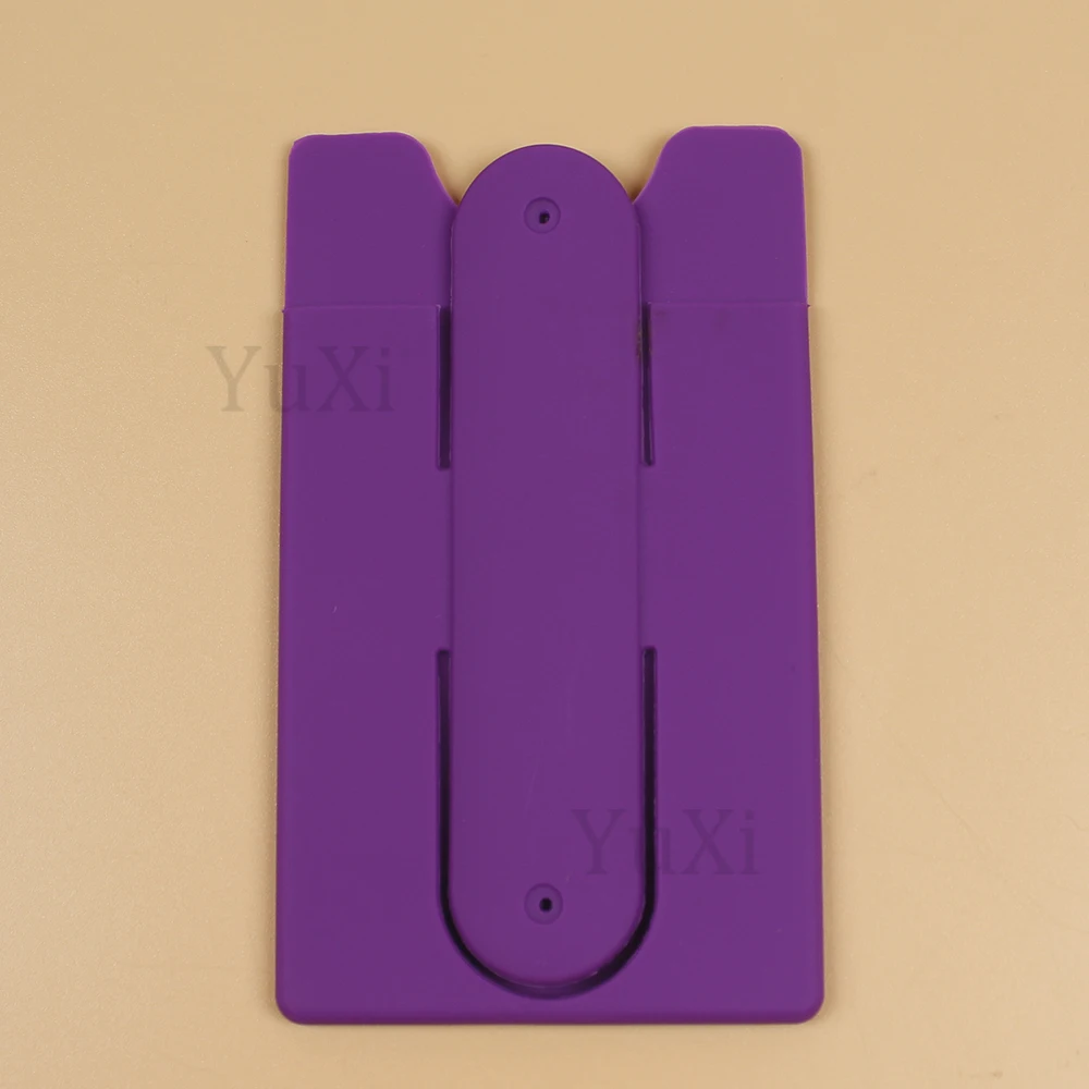 Colorful Silicone Adhesive Phone Wallet & Stand