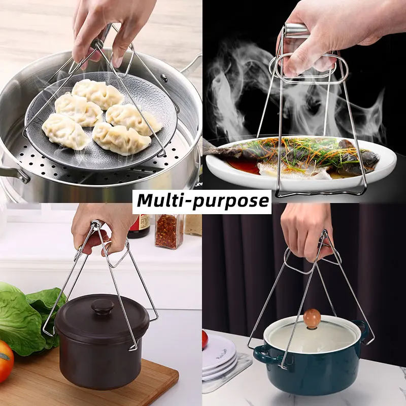 Pince pliante pour assiette chauffante, pince à vaisselle, pince à  vaisselle, pince à vaisselle, pince à vaisselle portable, pince à assiette  anti-brûlure, gadgets pour pots chauds - AliExpress