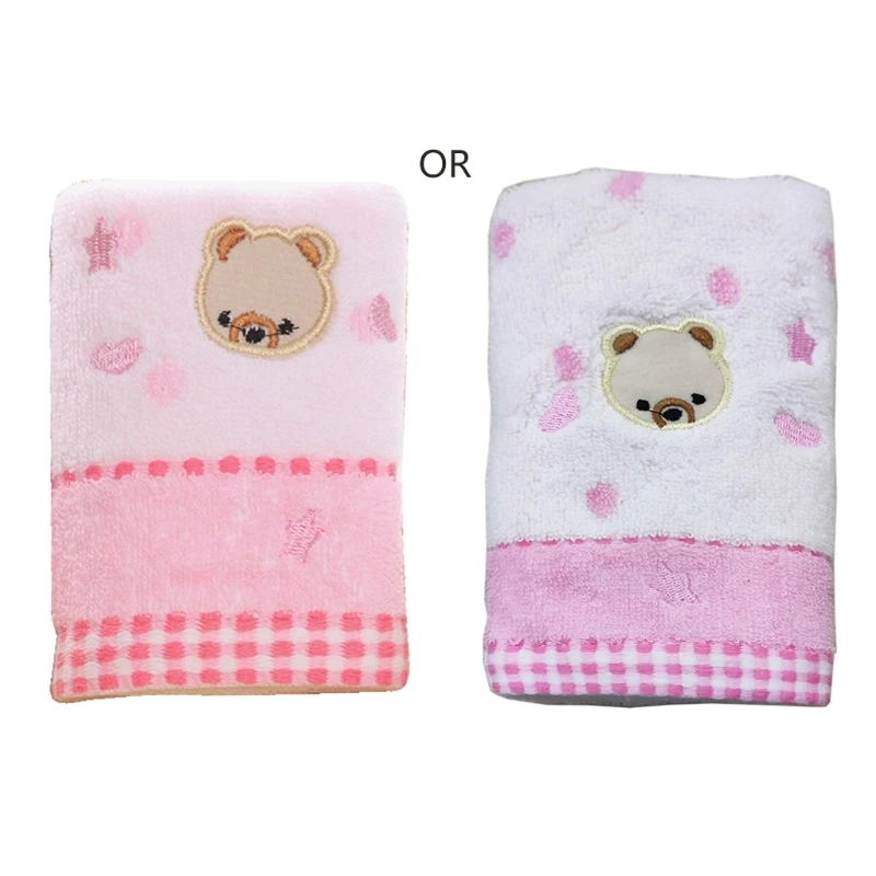 

Cotton Cartoon Bear Jacquard Children Face Towel Soft Absorbent Cute Small Bath