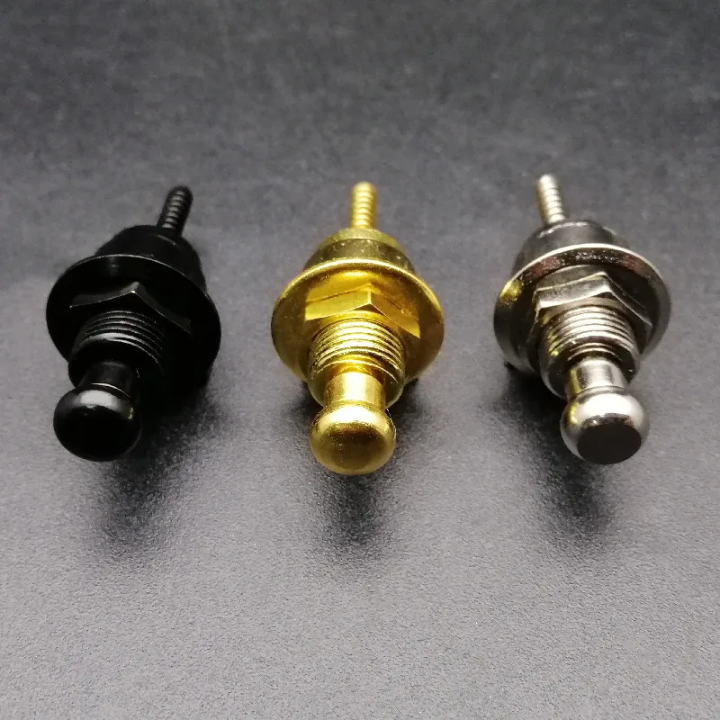 10 Blocchi Cinghia Per Chitarra - Bottoni Antiscivolo In Metallo Per Chitarra E Basso - Colore Oro - Foto 8