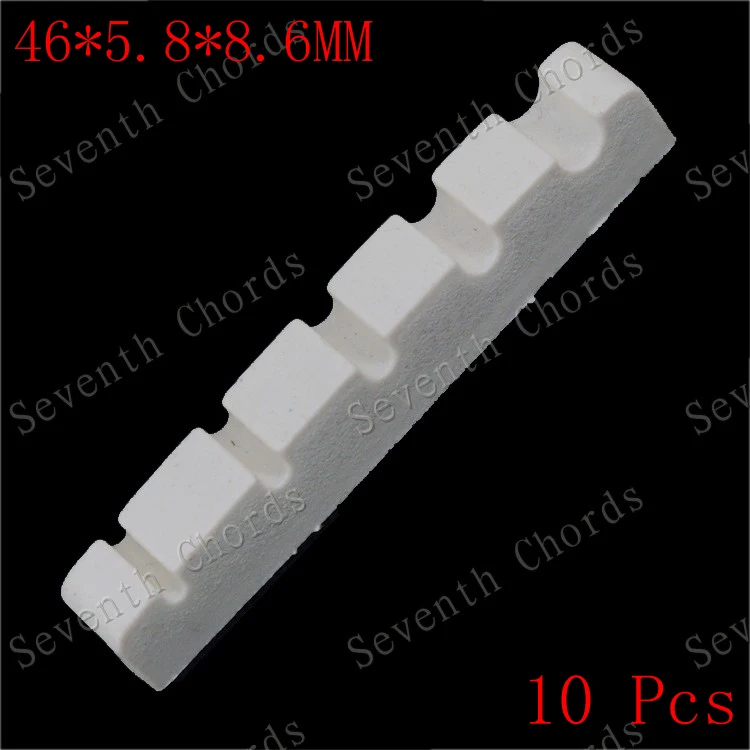 

Пластиковые 5-струнные басовые гайки Lvory white, 10 шт.