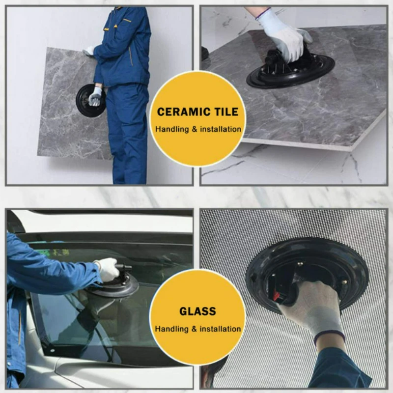 Vacuum Suction Cup Carrying Capacity Heavy Duty Glass Suction Cup Lifter for Granite Tile Glass Manual Lifting