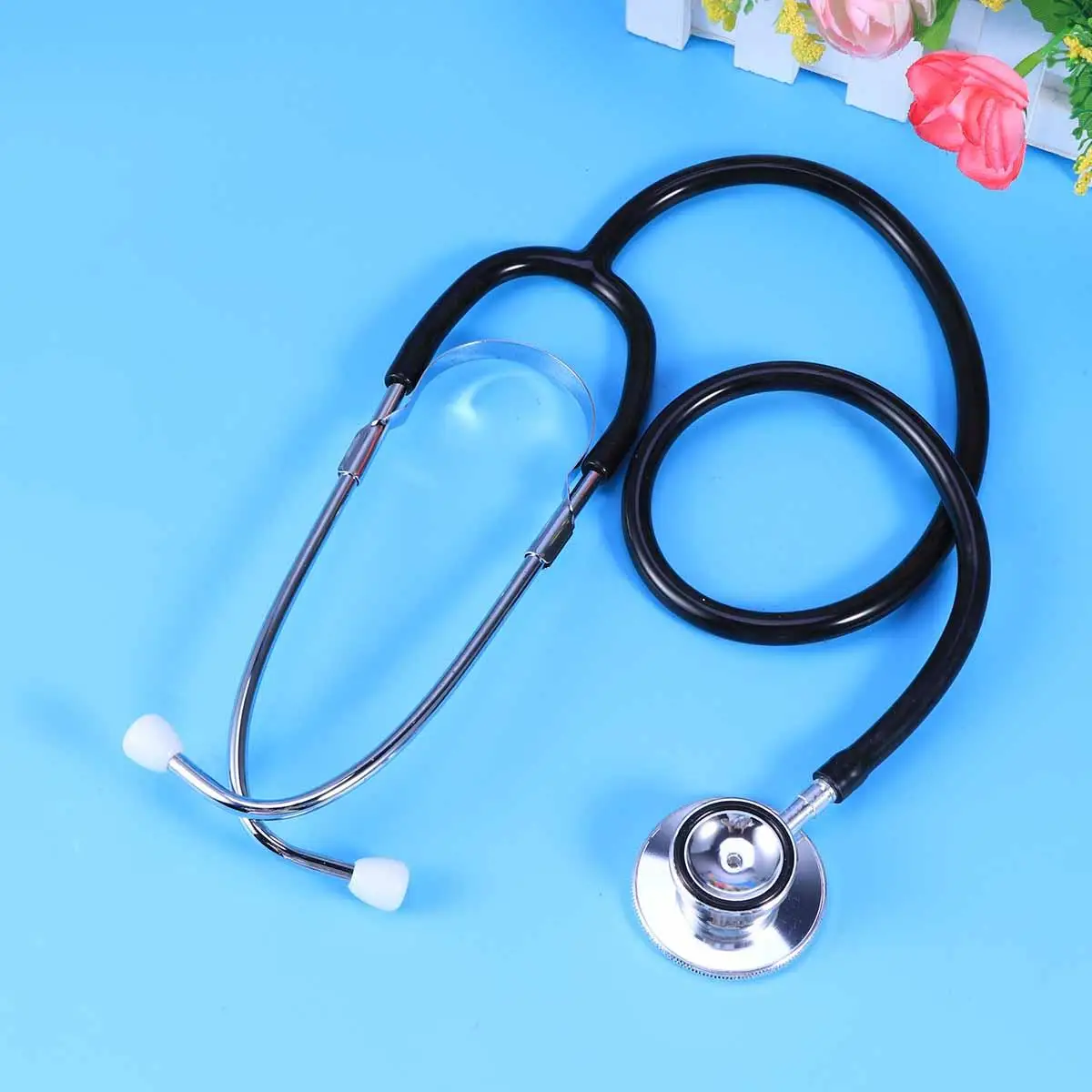 Portable Medical Stethoscope Dual Head Auscultation Device Double Sided Stethoscope Healthcare Equipment Physician