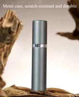 Atomiseur de parfum 10/5ML, récipient liquide Portable pour cosmétiques de voyage, Mini vaporisateur en aluminium, bouteille vide rechargeable 6