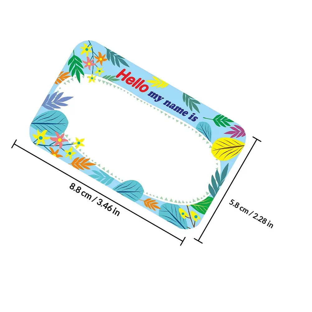 1롤 프리미엄 이름 라벨 스티커, 쉽게 떼어낼 수 있고 잔여물이 남지 않으며, 필기 가능, 선물, 가정 정리, DIY 라벨링, 이름표