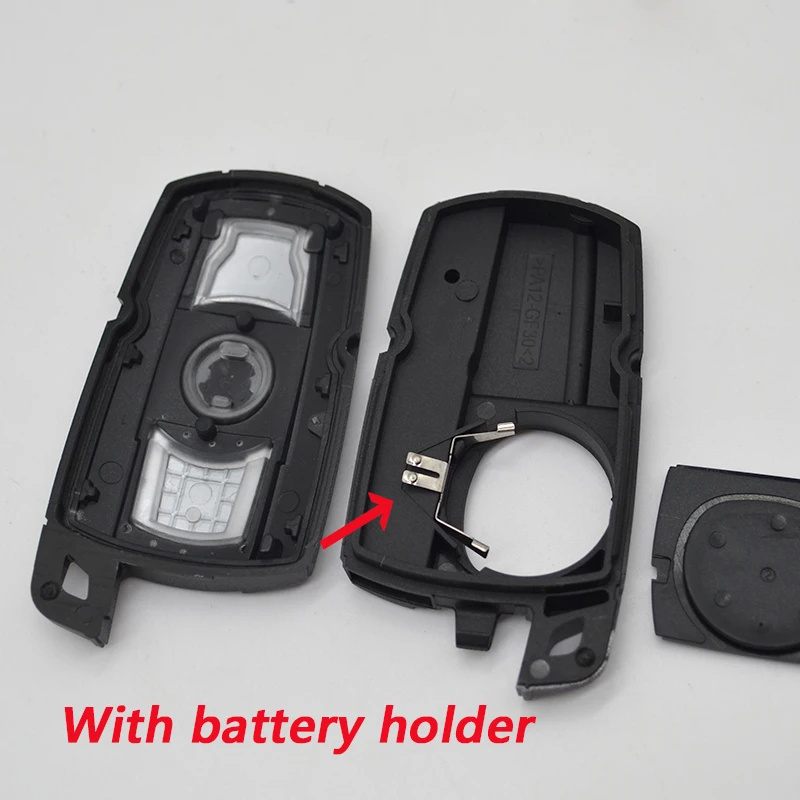 Premium Smart Key Case with Key Blade - 3-Button Remote Car Key Fob Replacement