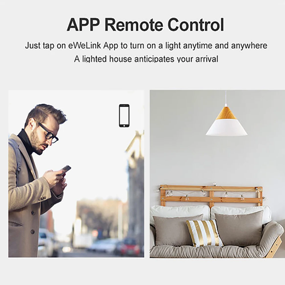 SONOFF TX T1 EU UK US 1/2/3Gang WiFi Smart Wall Touch Switch  Smart home Smart Home Control Via Ewelink APP/RF433/Voice/Touch 4