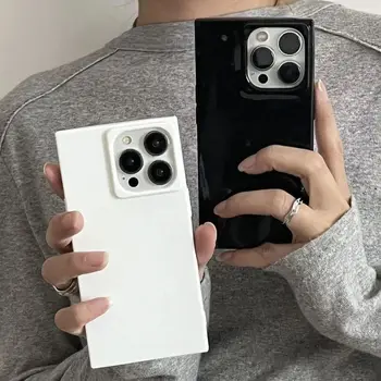 Luxury Soft Ice Cube Square Shockproof Case For iPhone 17 Air 16 E 15 14 13 12 11 Pro Max Plus Fashion Bright Candy Color Cover 1
