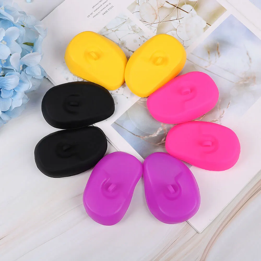 2Pcs Professional Earmuff Salon Barber Shop Accessories Dyeing Hair Bath Styling Accessories Protective Cover Waterproof Earm 4